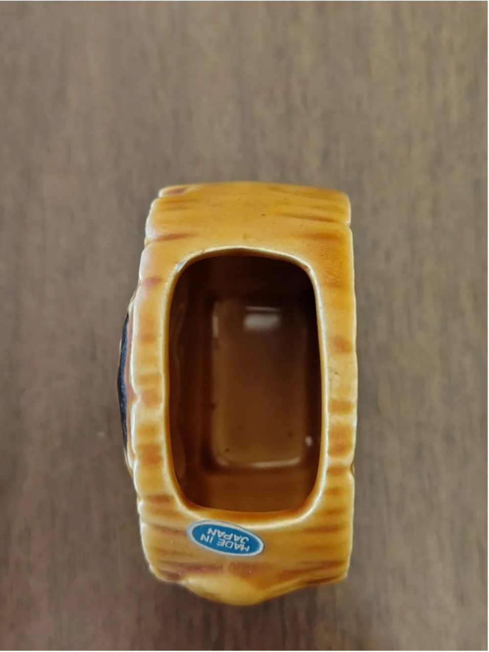 Vintage 1970's Wyoming Owl Bird Ceramic Toothpick Holder